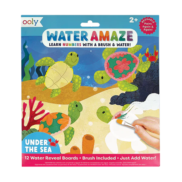 OOLY | Water Amaze Animals - Reusable Αποκαλυπτικοί Πίνακες Μόνο με Νερό Under the Sea