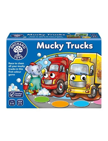 Orchard Toys  |  Εκπαιδευτικό Επιτραπέζιο Παιχνίδι "Λασπωμένα φορτηγά" Για Παιδιά 3-6 ετών