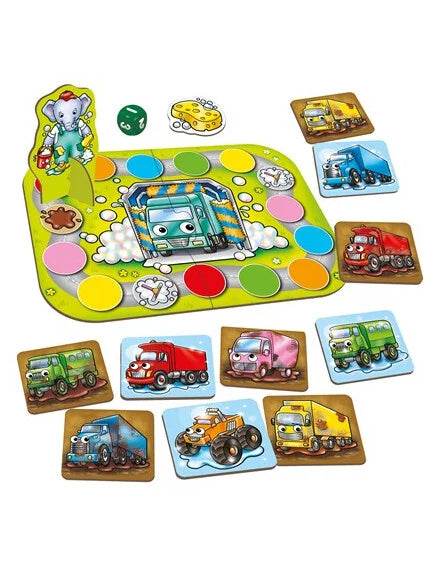 Orchard Toys  |  Εκπαιδευτικό Επιτραπέζιο Παιχνίδι "Λασπωμένα φορτηγά" Για Παιδιά 3-6 ετών
