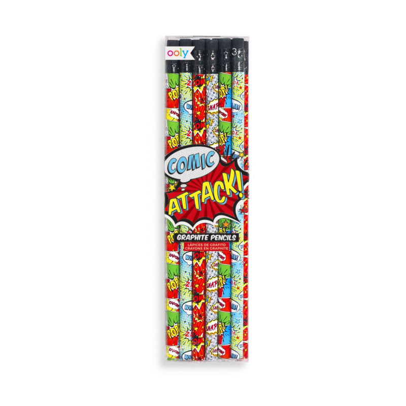 OOLY | Comic Attack Pencils- Set Of 12