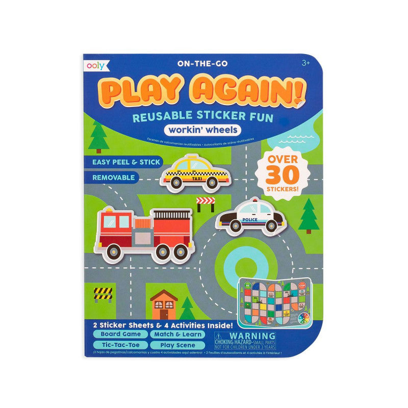 OOLY |  Play Again Mini On The Go Activity Kit - Workin' Wheels