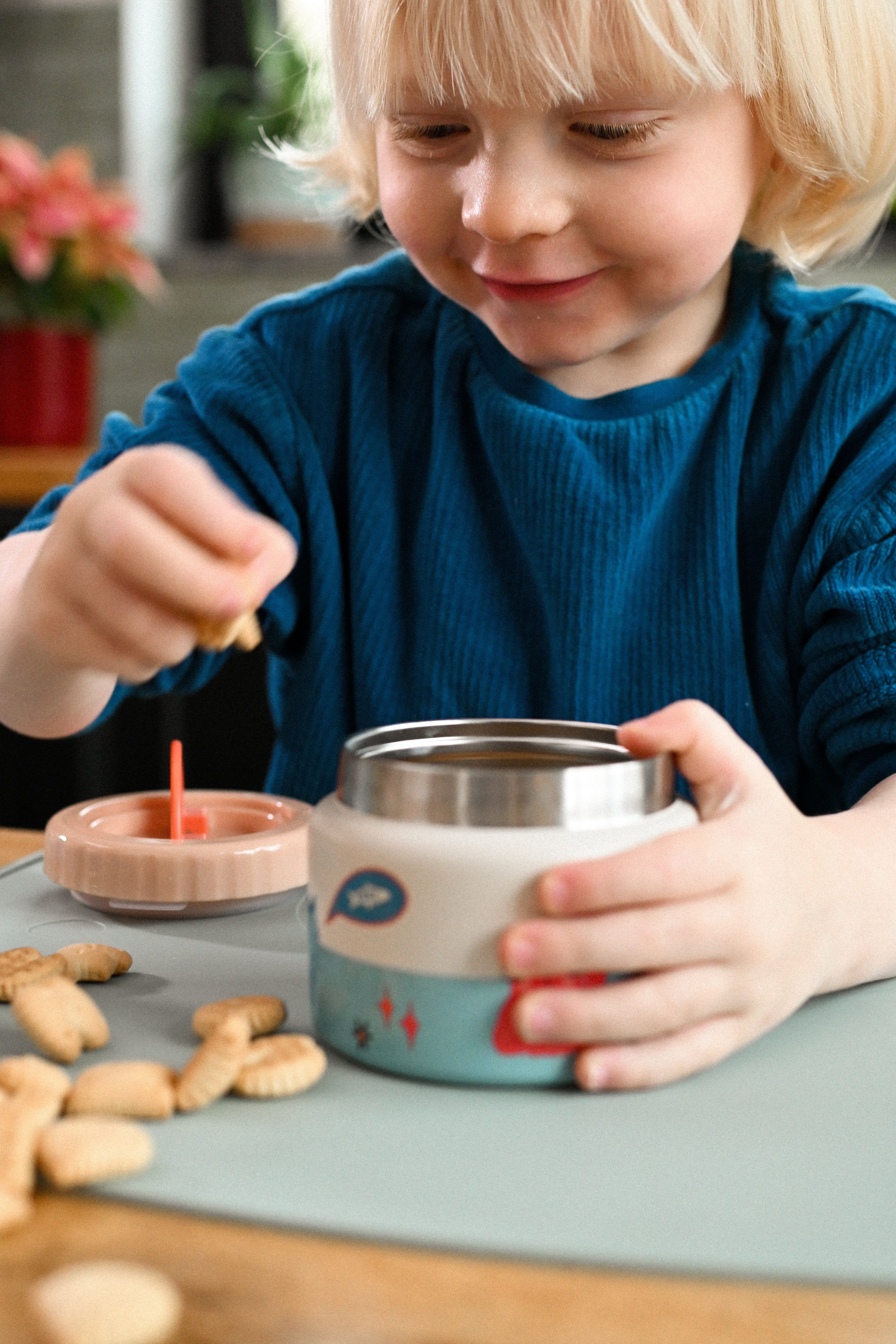 The Cotton Cloud | Stainless Steel Thermo Food Jar 350ml Meowtiful Cats