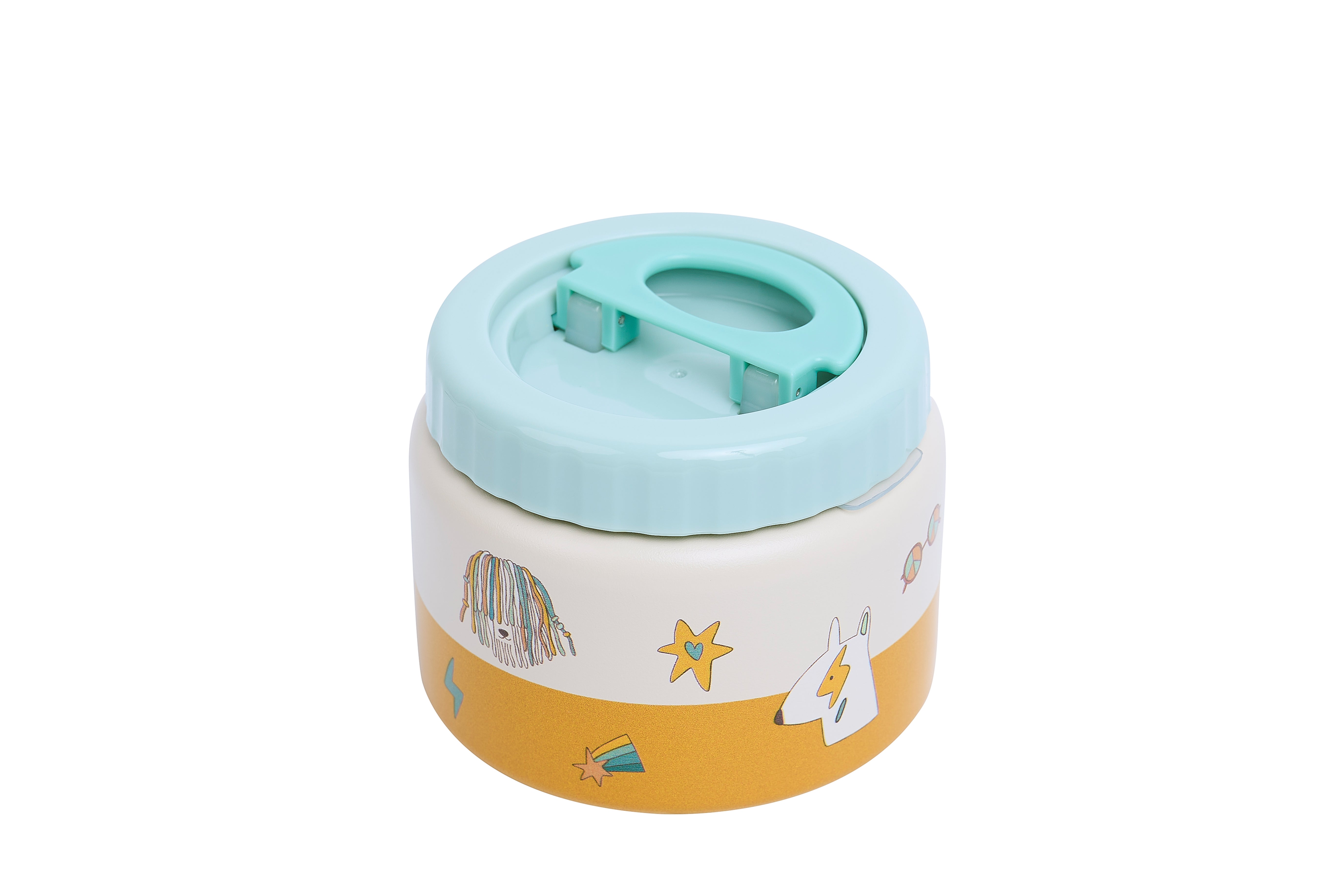 The Cotton Cloud | Stainless Steel Thermo Food Jar 350ml Funky Dogs
