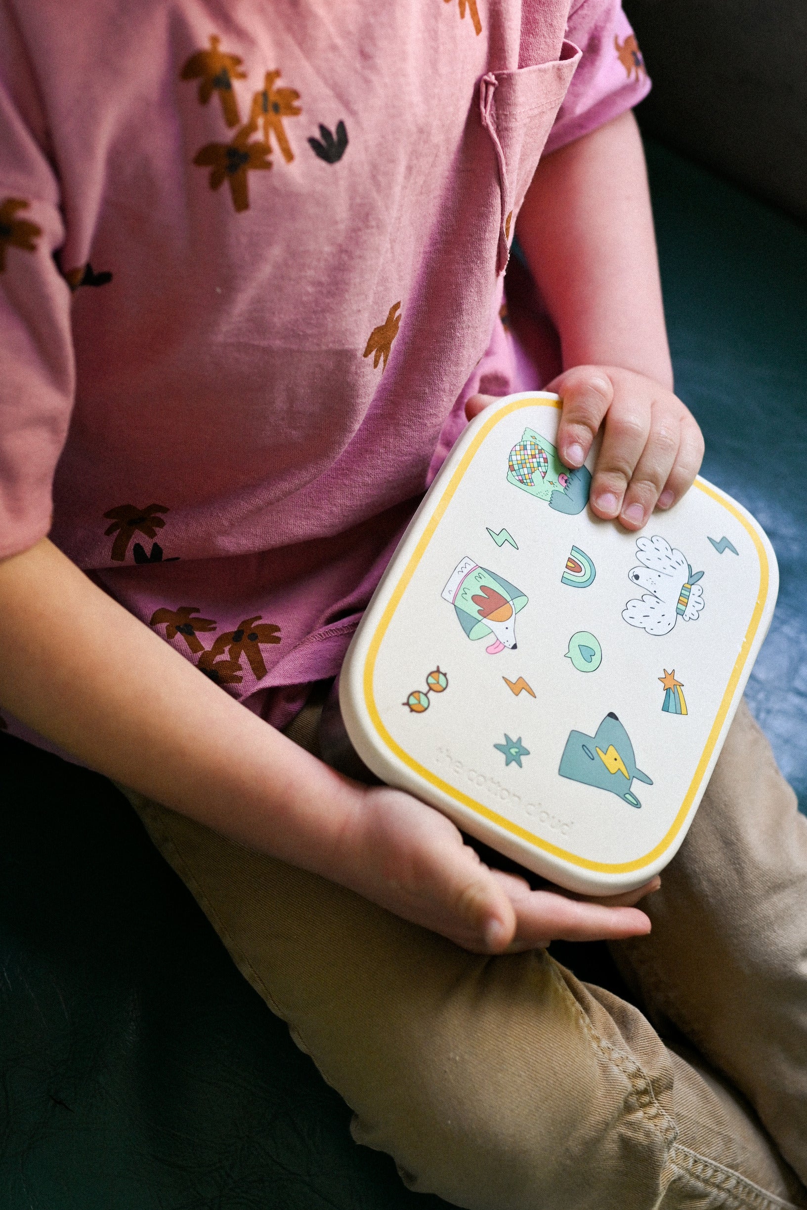 The Cotton Cloud | Stainless steel lunchbox with removable compartments Funky Dogs