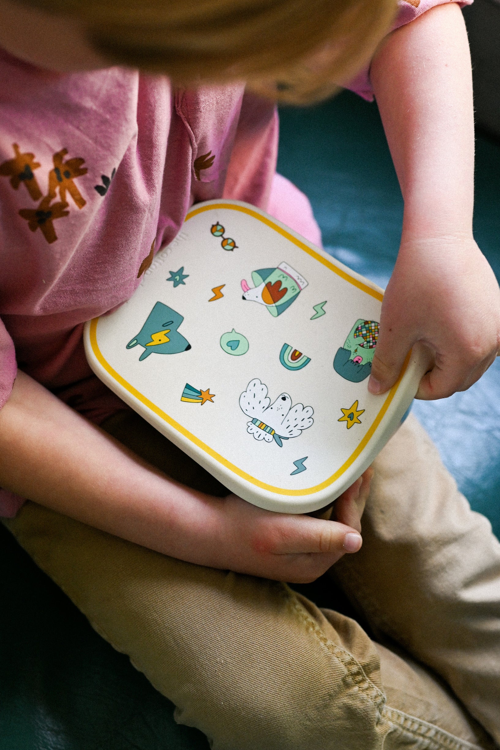 The Cotton Cloud | Stainless steel lunchbox with removable compartments Funky Dogs