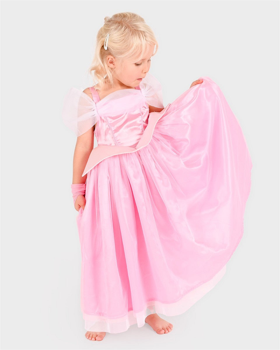 Den Goda Fen | Ροζ φόρεμα πριγκίπισσας, 4-6ετών,110-116εκ.