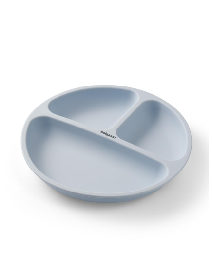 Baby Ono | Πιάτο σιλικόνης με βεντούζες και χωρίσματα- Μπλε
