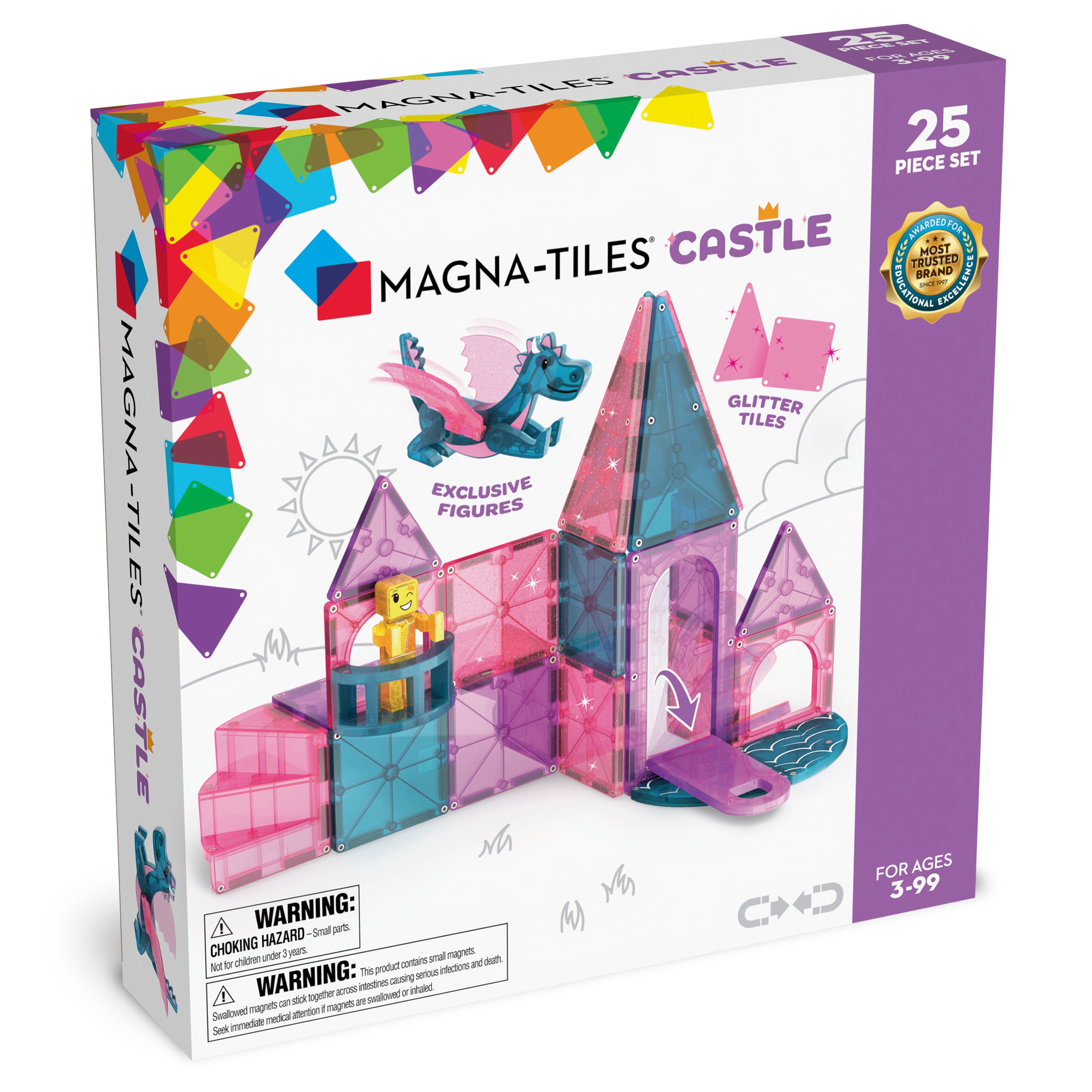 Magna-Tiles | Μαγνητικά Πλακίδια Castle 25-Piece Set