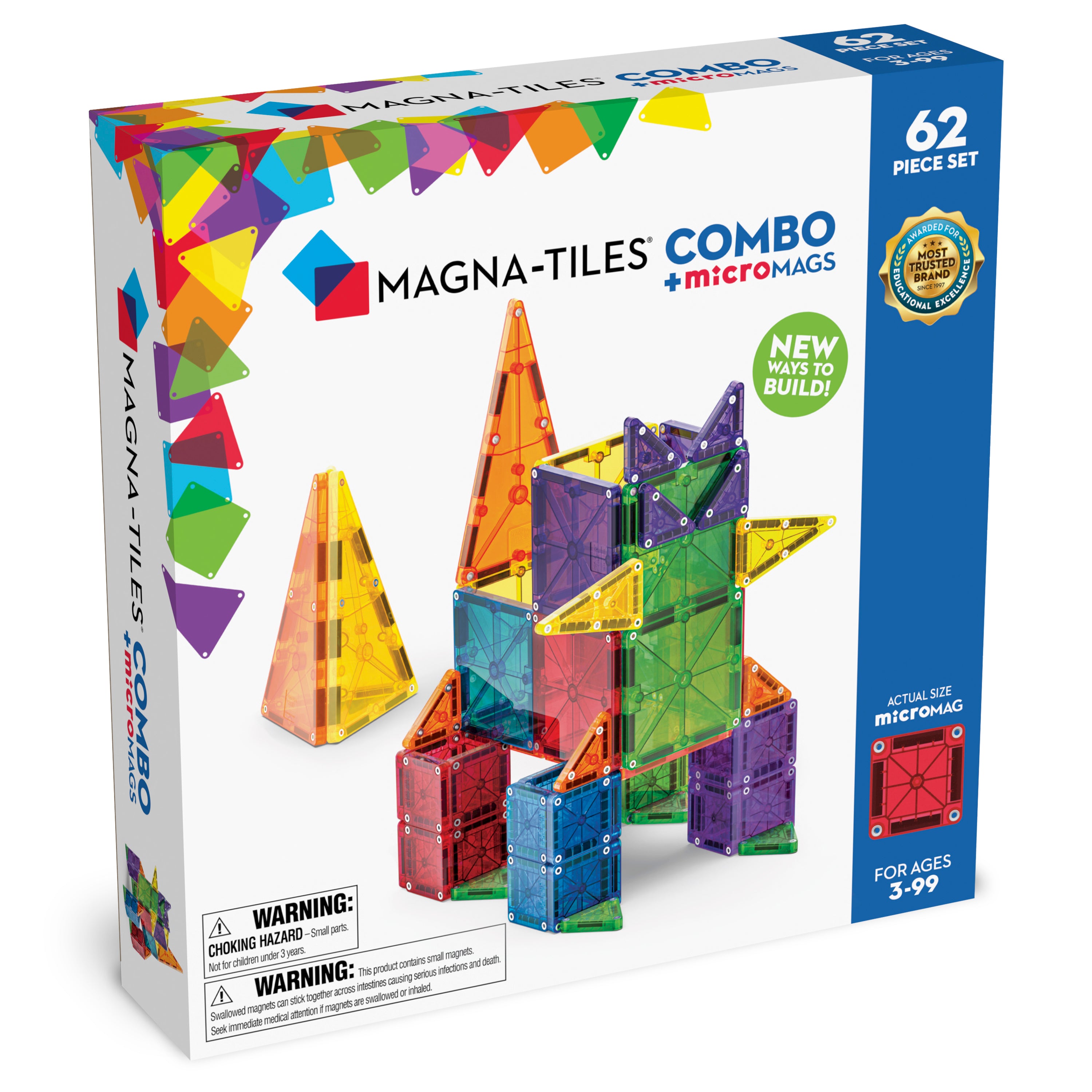 Magna-Tiles | Μαγνητικά Πλακίδια Combo 62-Piece Set