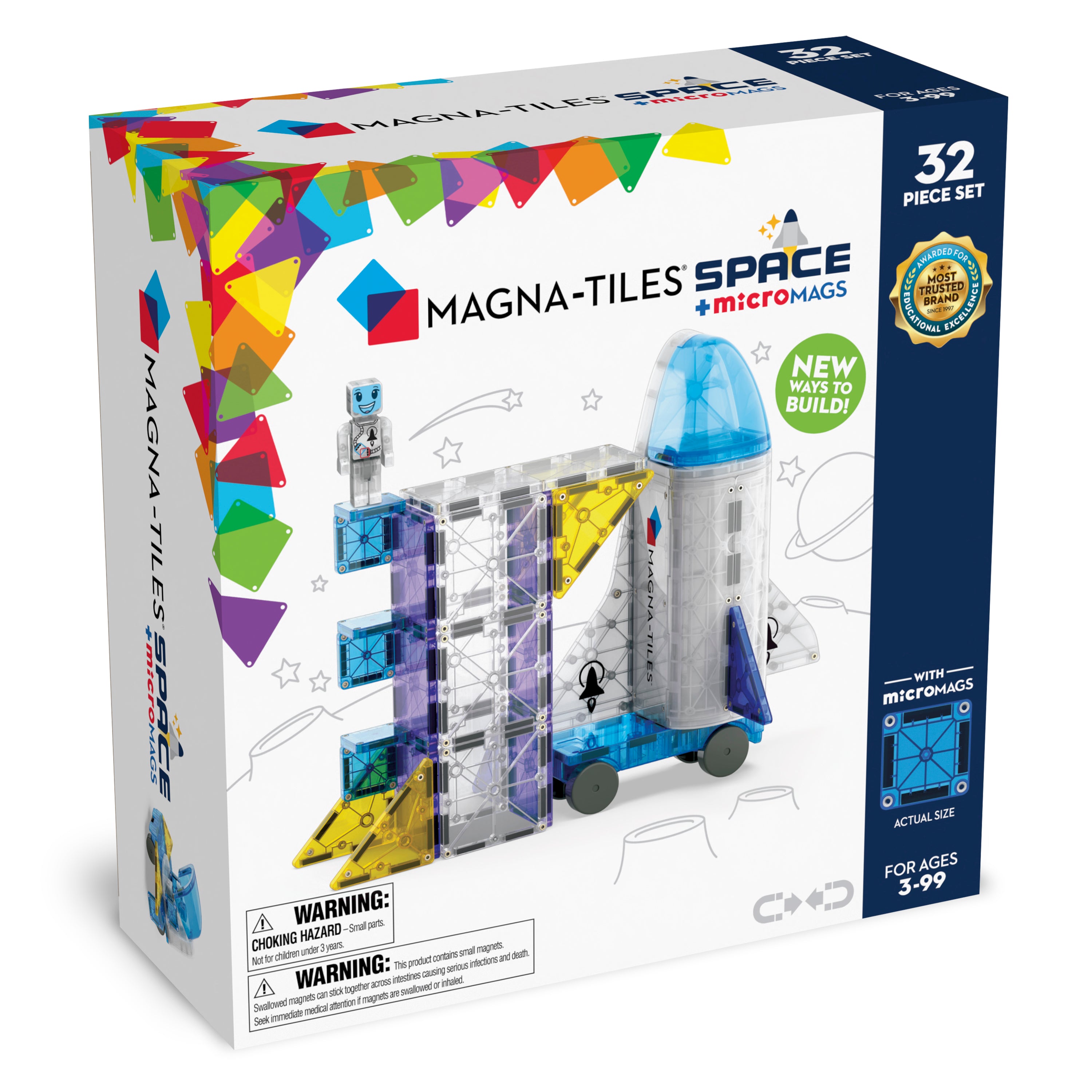 Magna-Tiles | Μαγνητικά Πλακίδια Space 32-Piece Set