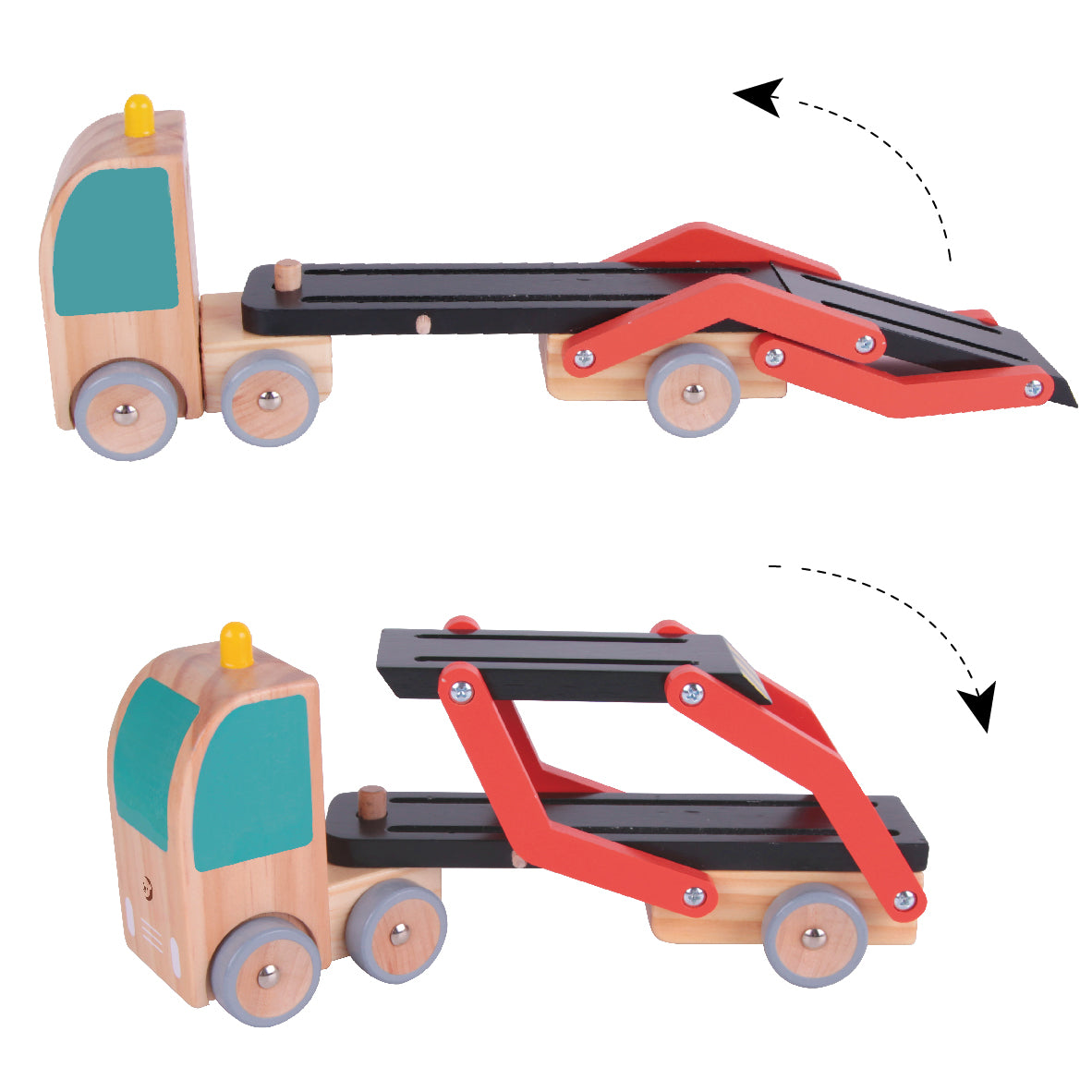 Classic World | Ξύλινη Νταλίκα με Οχήματα Classic World