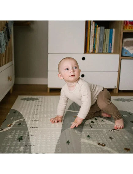 Babyono | Αναδιπλούμενο αφρώδες παζλ δαπέδου διπλής όψεως 150 x 200