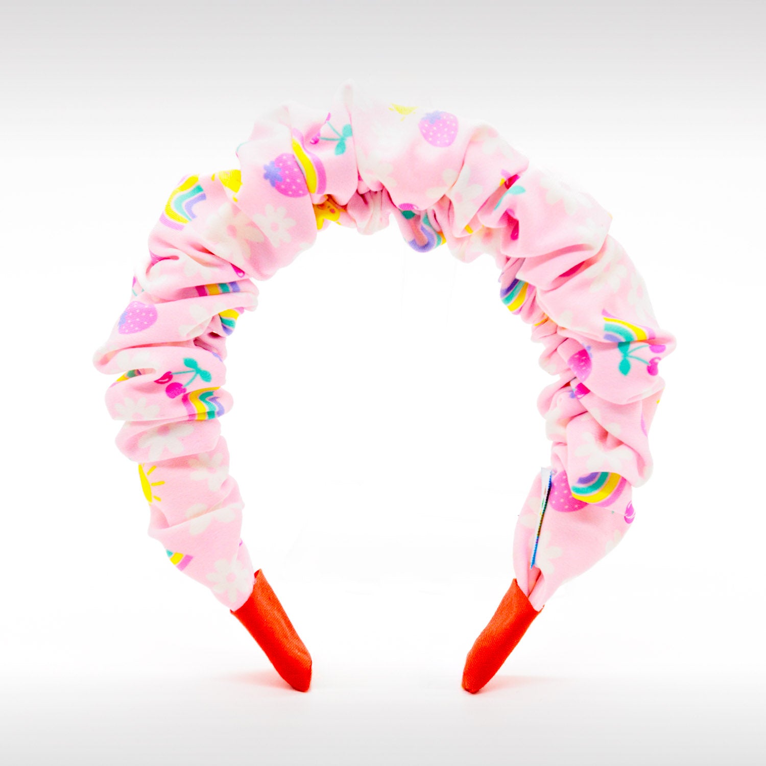 KIDDOZ | Rainbow and Cheries Scrunchie Headband