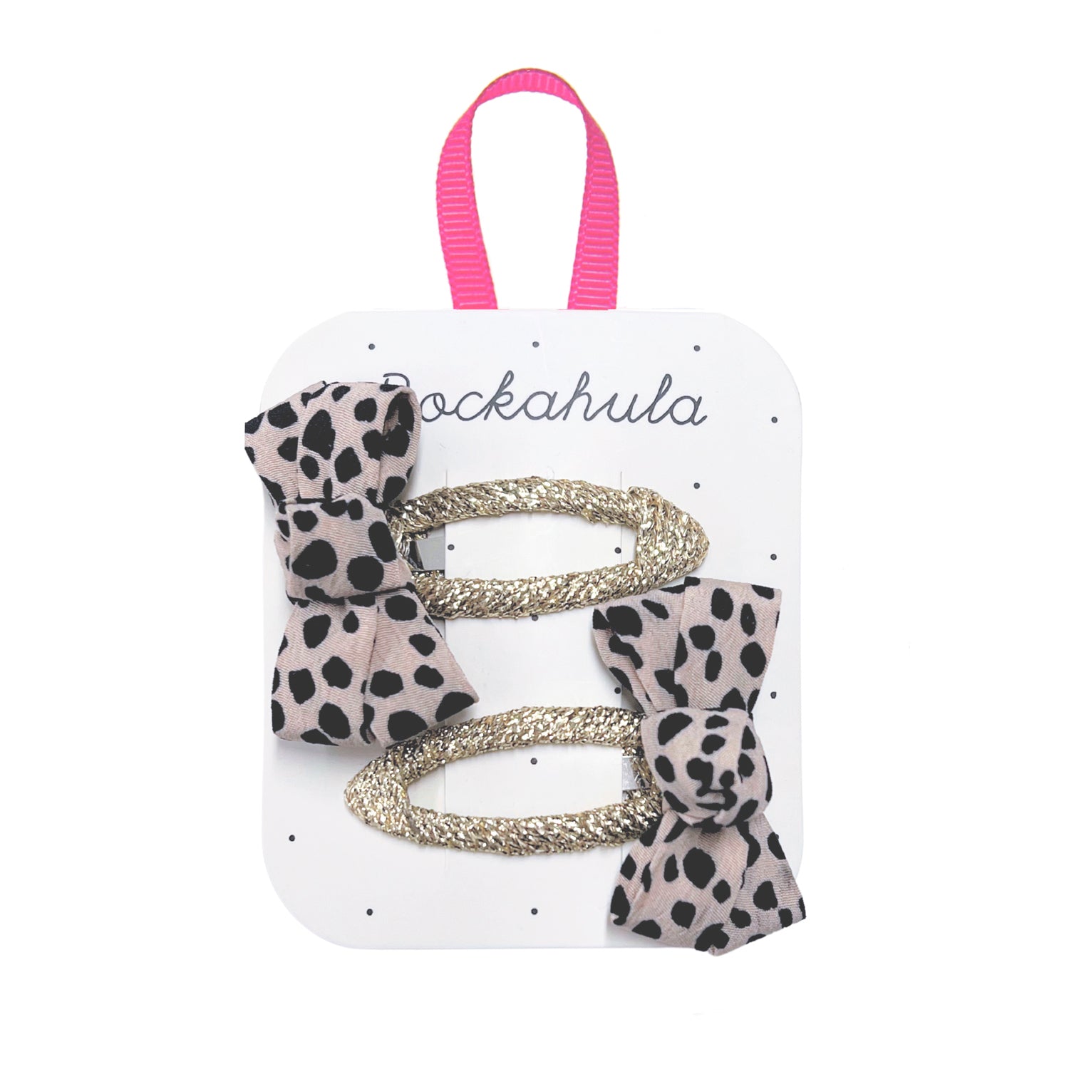 Rockahula | Leopard Love Twisty Bow Clips