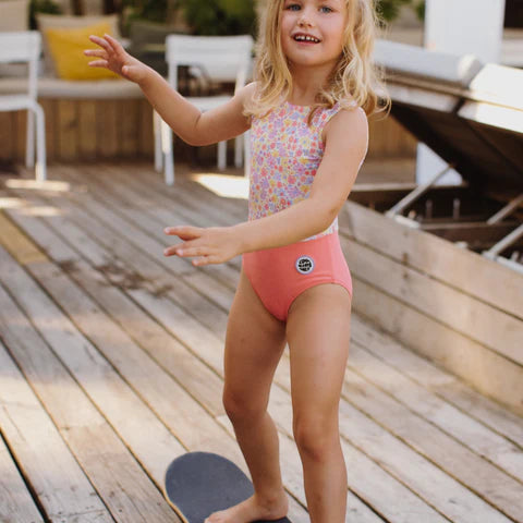 HELLO HOSSY | Παιδικό μαγιό Retro Flowers κορίτσι - 5-6 ετών