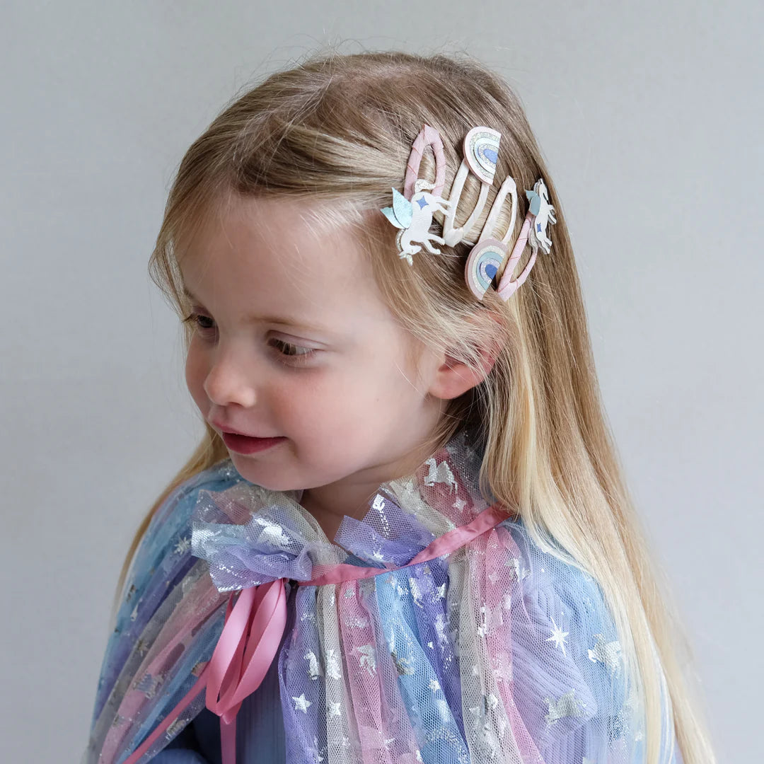 Mimi & Lula | Winged Unicorn and Rainbow Clips