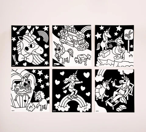 OMY | Σετ ζωγραφικής με βελούδινο πλαίσιο Μονόκερος Lily