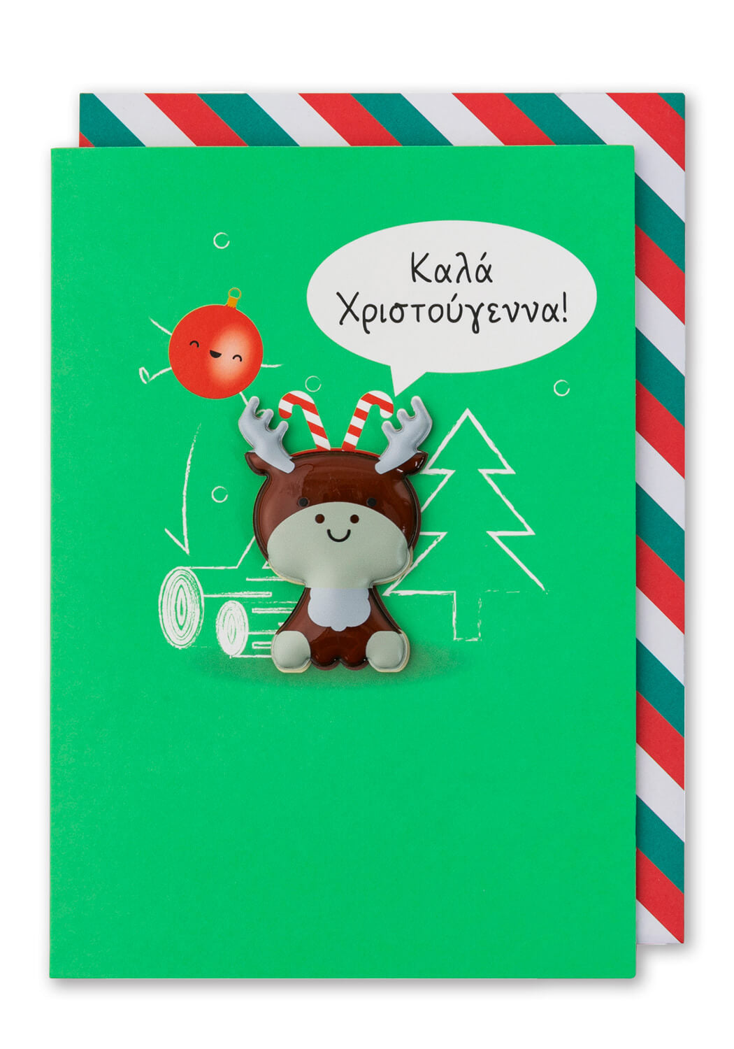 Ευχετήρια Κάρτα με Αποσπώμενο Μαγνητάκι Deer