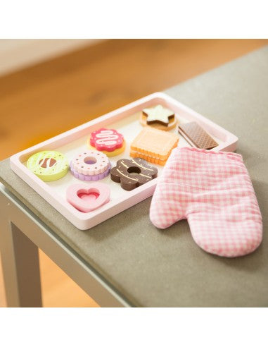 Νew Classic Toys | Ξύλινο Σετ Sweet Tray with Treats and Oven Glove