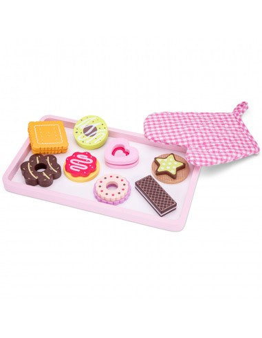 Νew Classic Toys | Ξύλινο Σετ Sweet Tray with Treats and Oven Glove