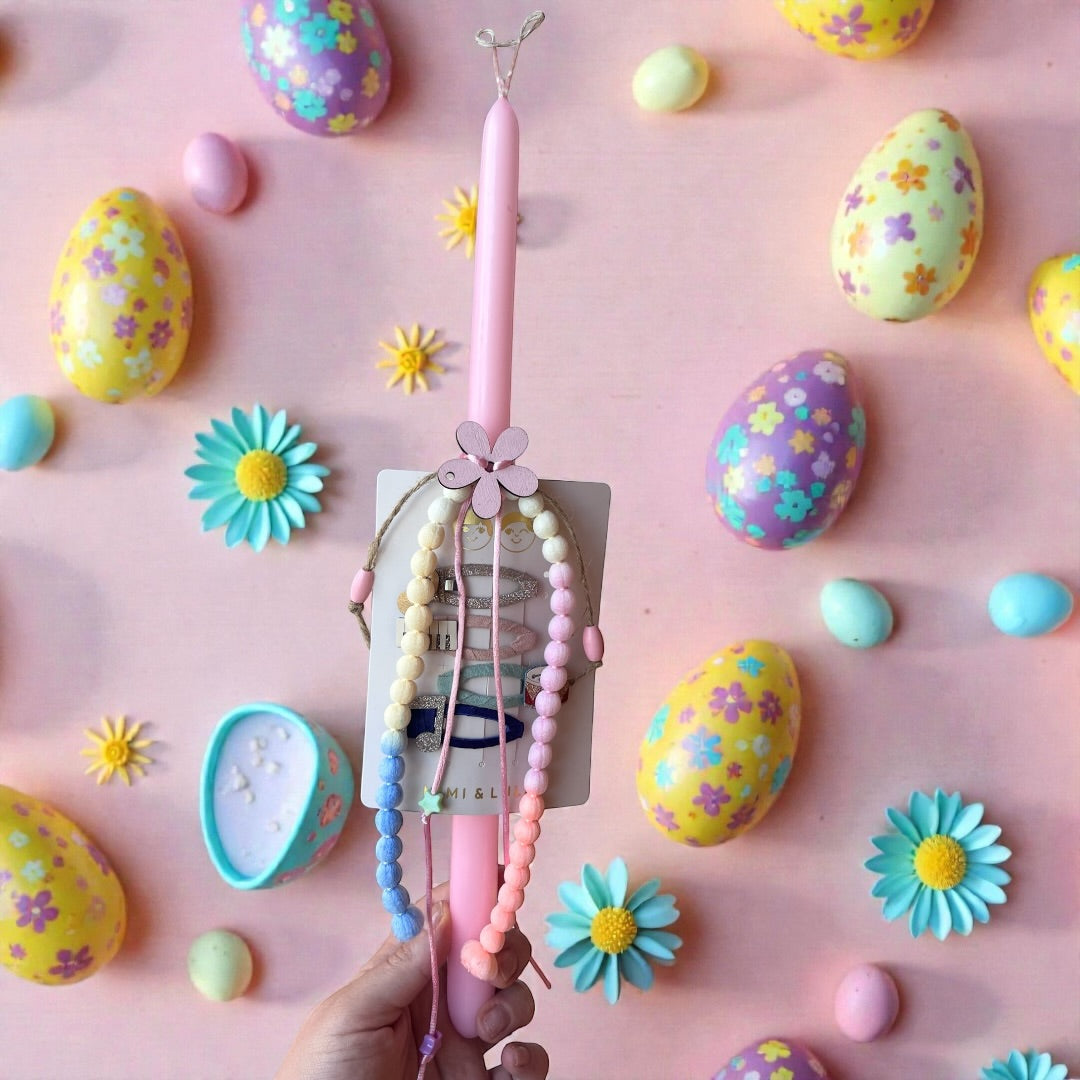 Handmade Easter Candle Hair Clips Music