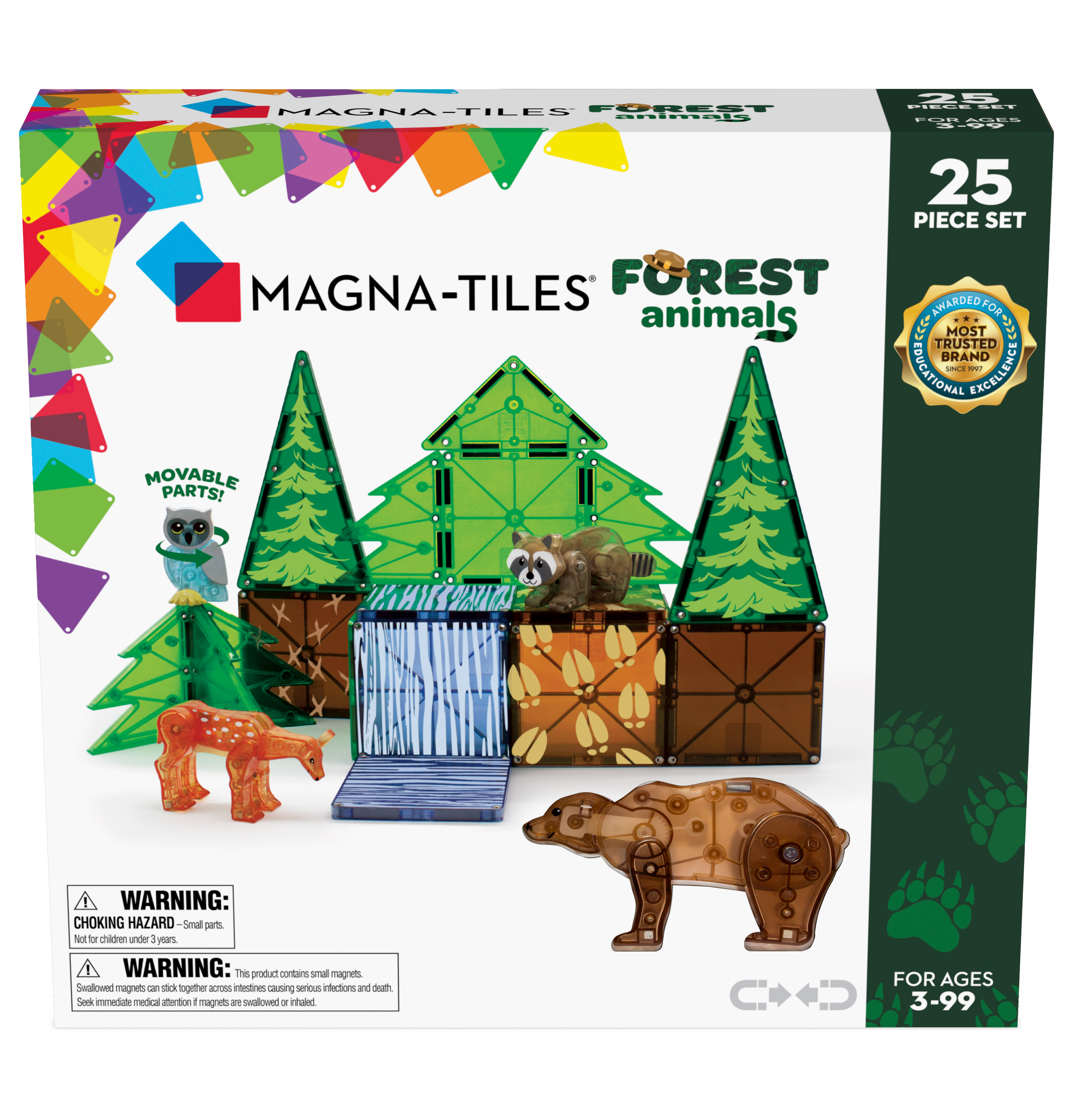 Magna-Tiles | Μαγνητικά Πλακίδια Forest Animals 25-Piece