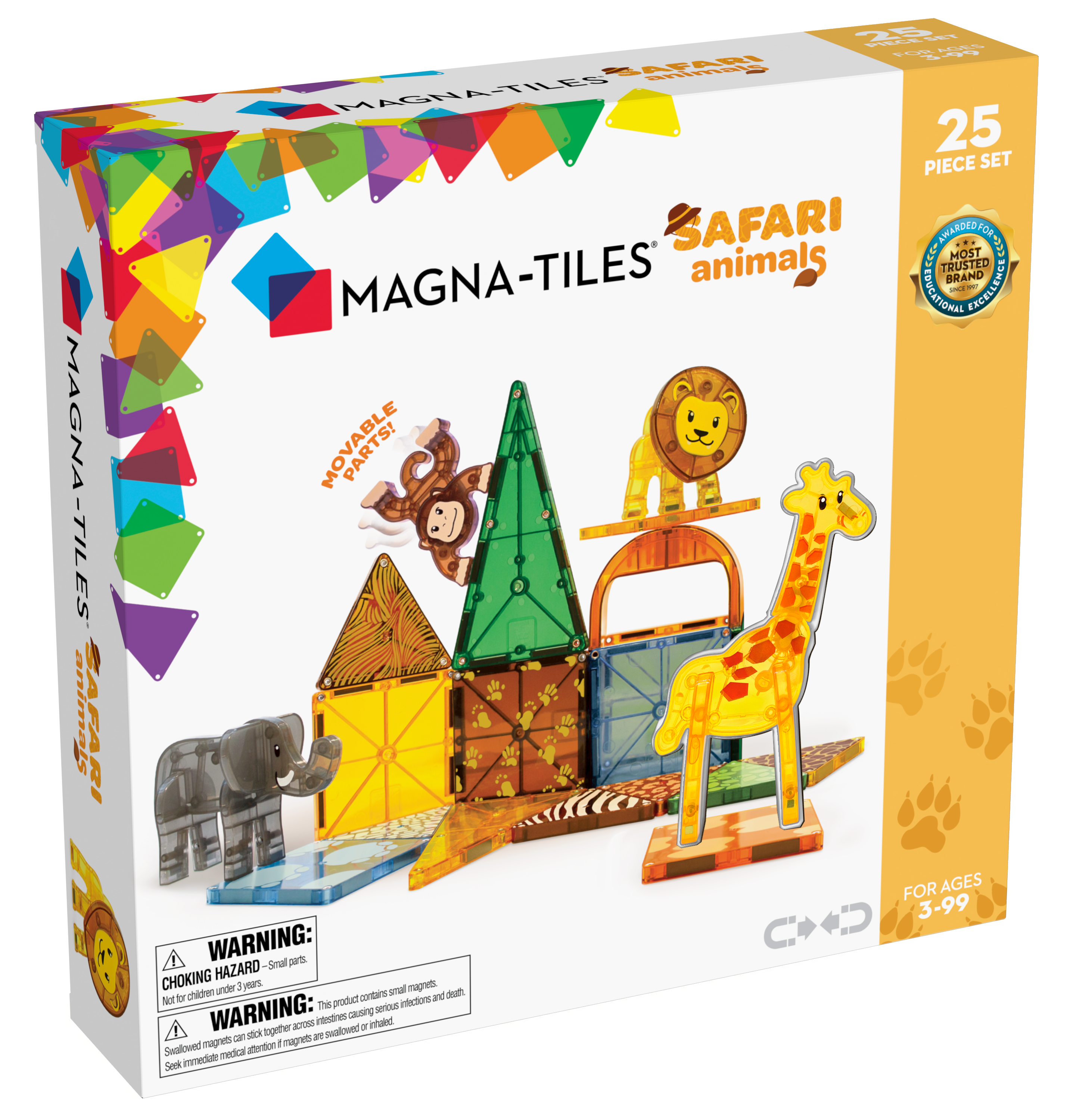 Magna-Tiles | Μαγνητικά Πλακίδια Safari Animals 25-Piece