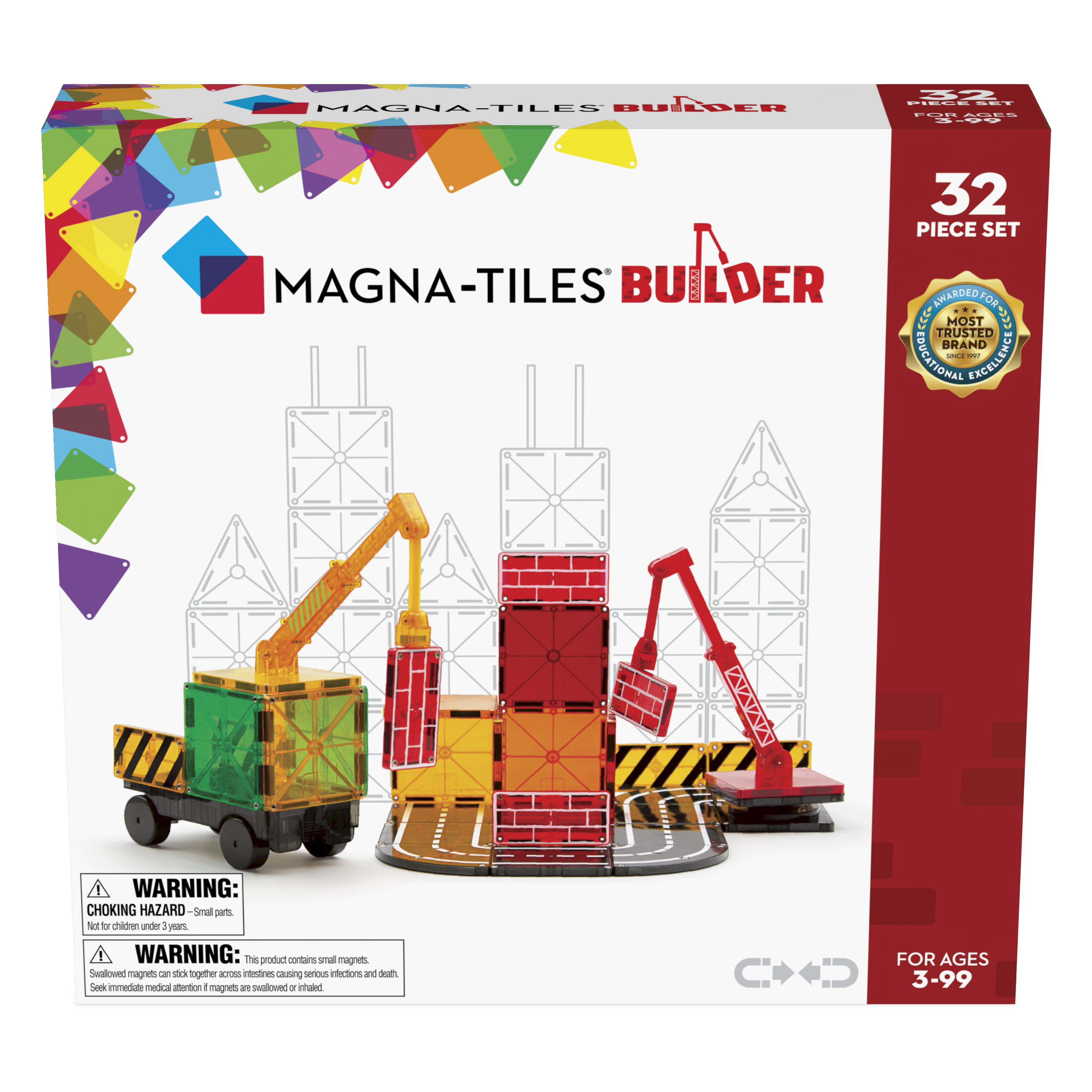 Magna-Tiles | Μαγνητικά Πλακίδια Builder Set 32-Piece