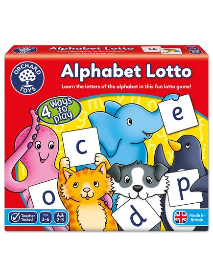 Orchard Toys  |  Εκπαιδευτικό Παιχνίδι Αντιστοίχισης "Λόττο - Αλφάβητος" Για Παιδιά 3-6 ετών