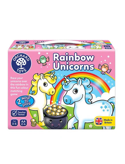 Orchard Toys | Εκπαιδευτικό επιτραπέζιο παιχνίδι "Ουράνιο τόξο και Μονόκεροι" για παιδιά 3-5 ετών