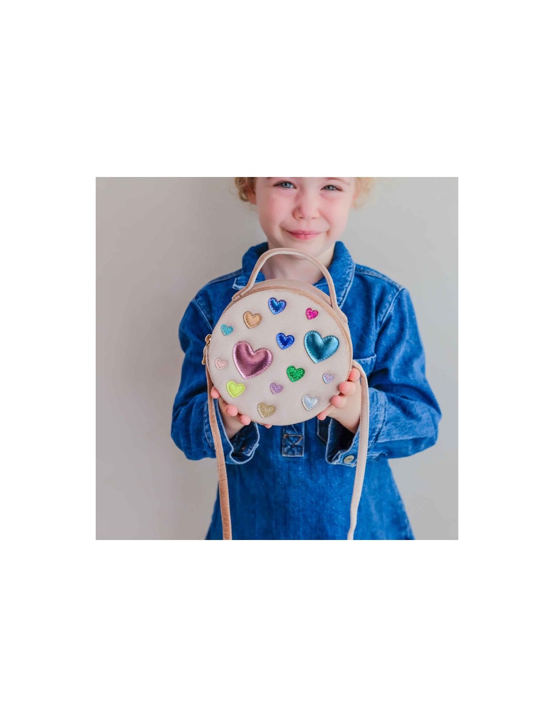 Mimi & Lula |  Scatter Heart Velvet Bag