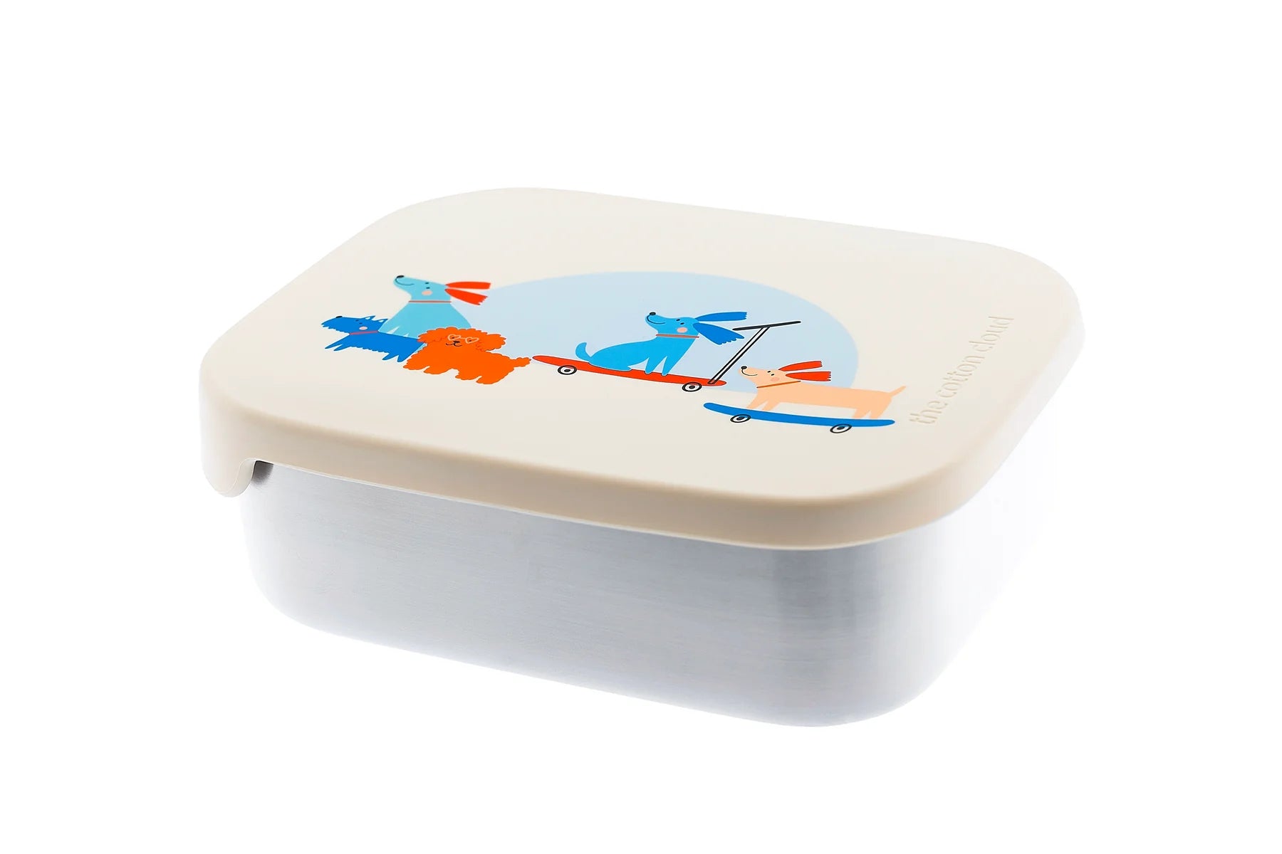 The Cotton Cloud | Stainless steel lunchbox with removable compartments Woof Gang