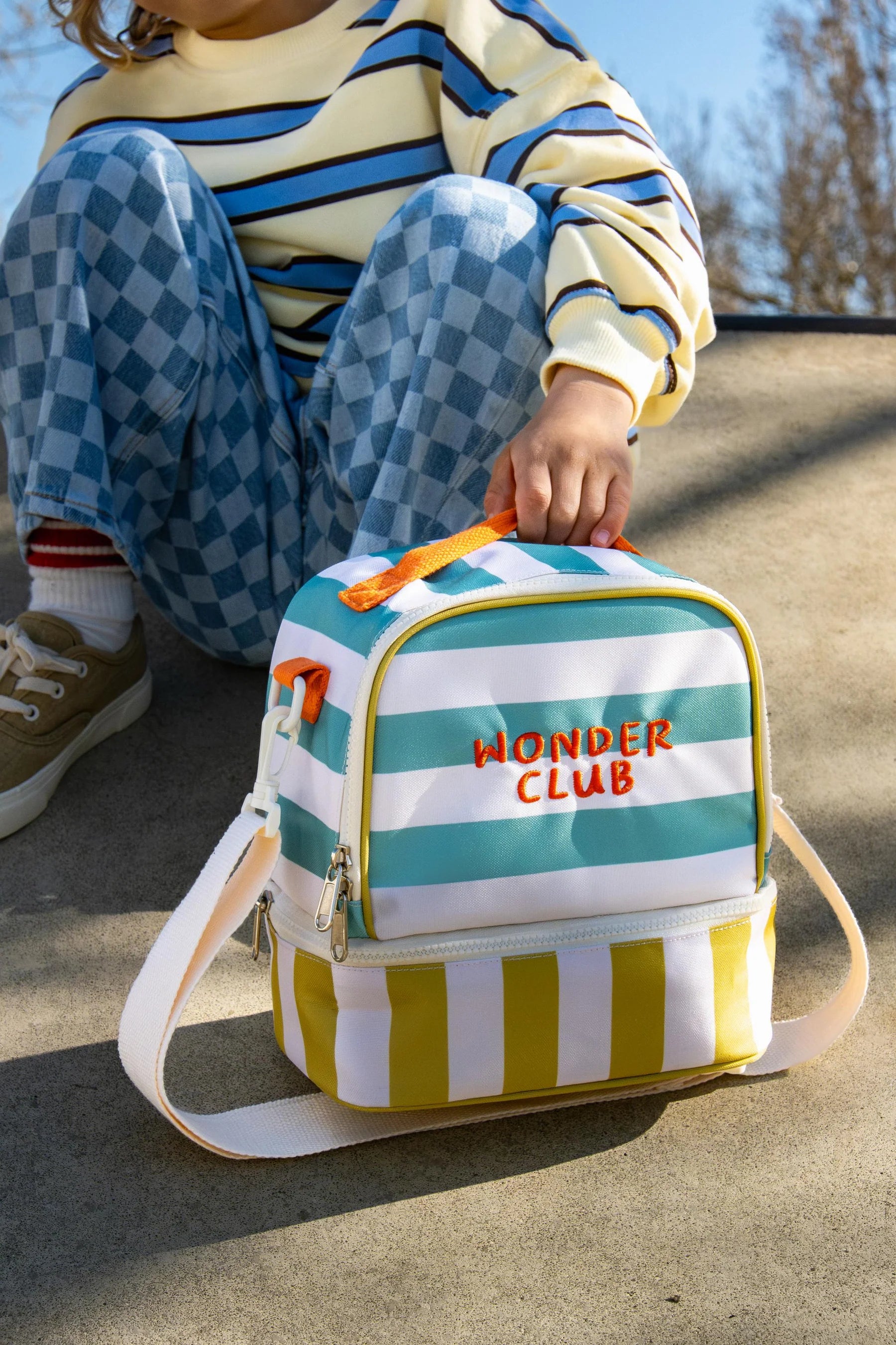 The Cotton Cloud | Lunchbag Large Moss