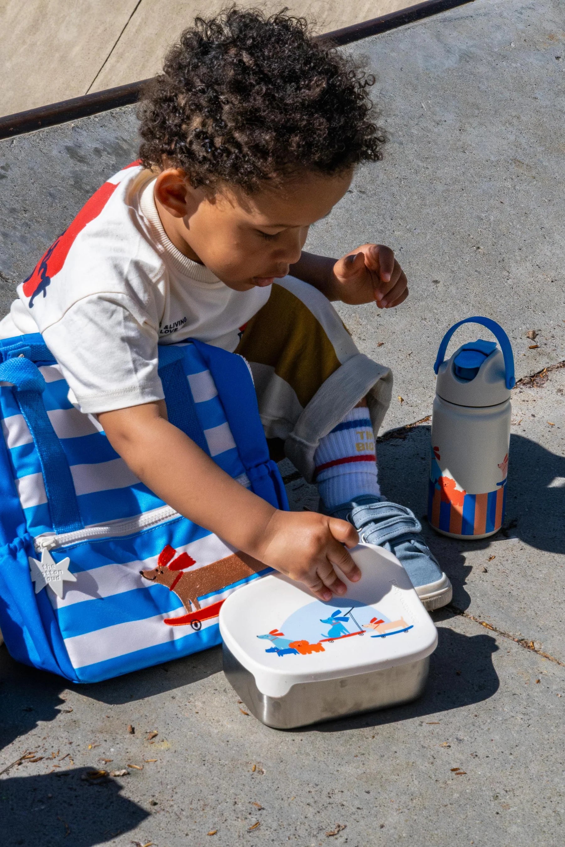 The Cotton Cloud | Stainless steel lunchbox with removable compartments Woof Gang