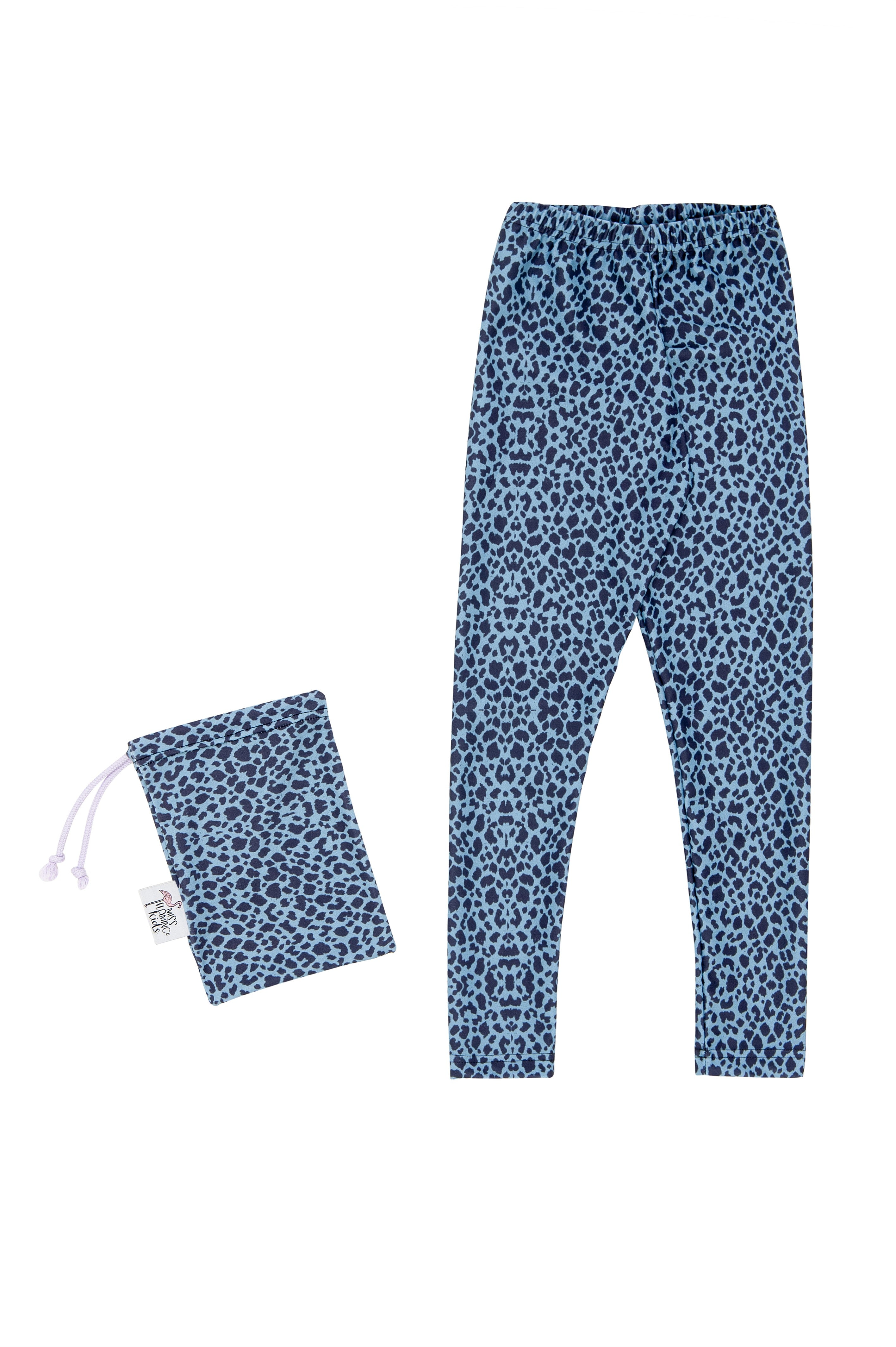 Miss Flamingo | Girl Blue Cheetah Legging