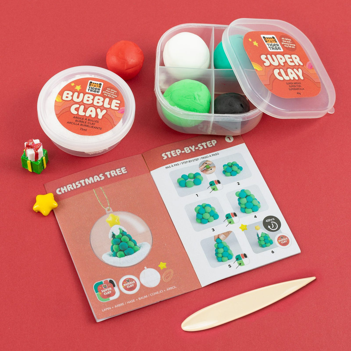 Tiger Tribe | Clay Craft – Snowman and Tree