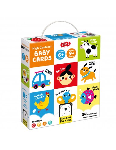Banana Panda | High Constrast Baby Cards 6+ 9+