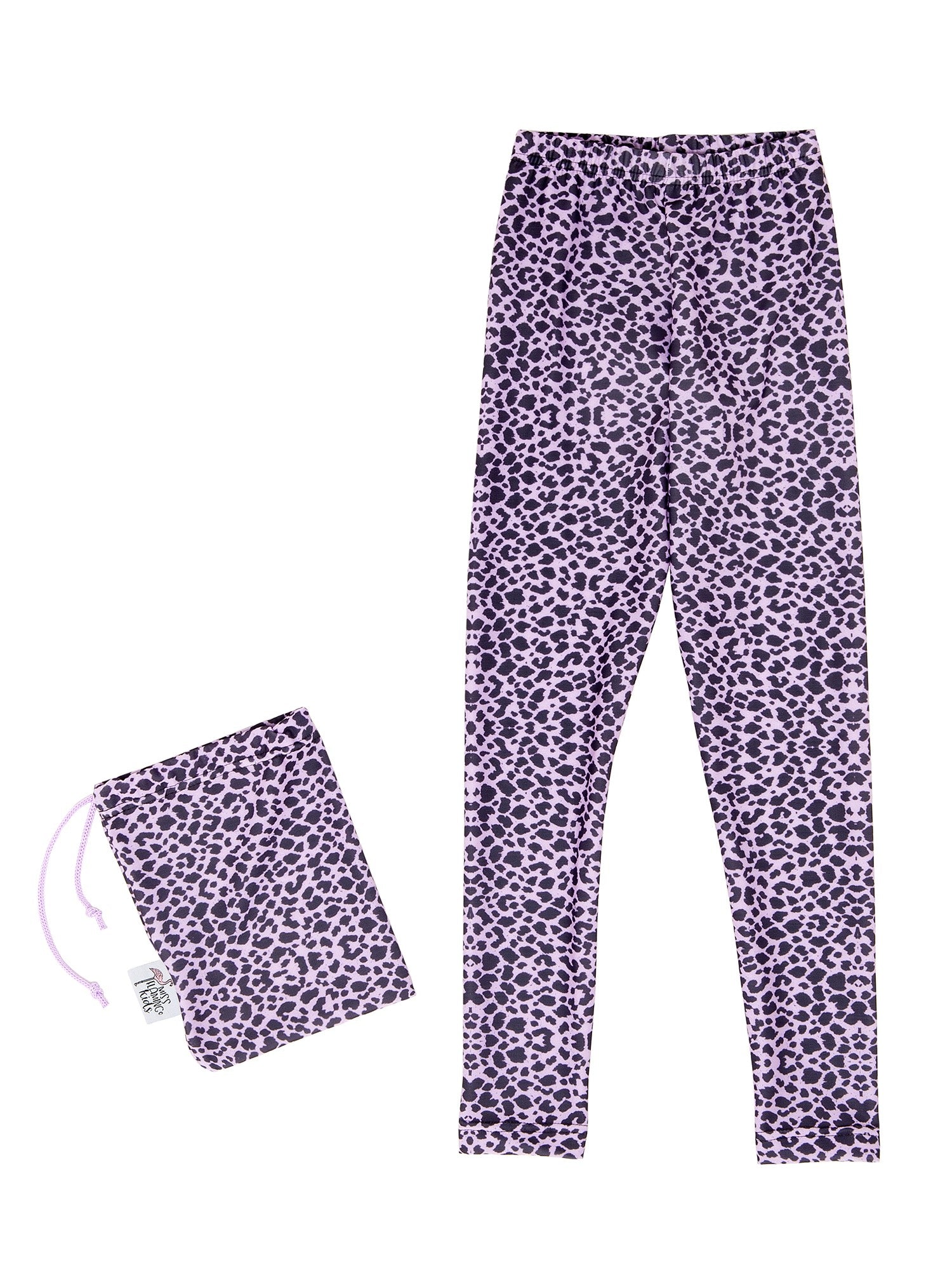 Miss Flamingo | Girl Lilac Cheetah Legging