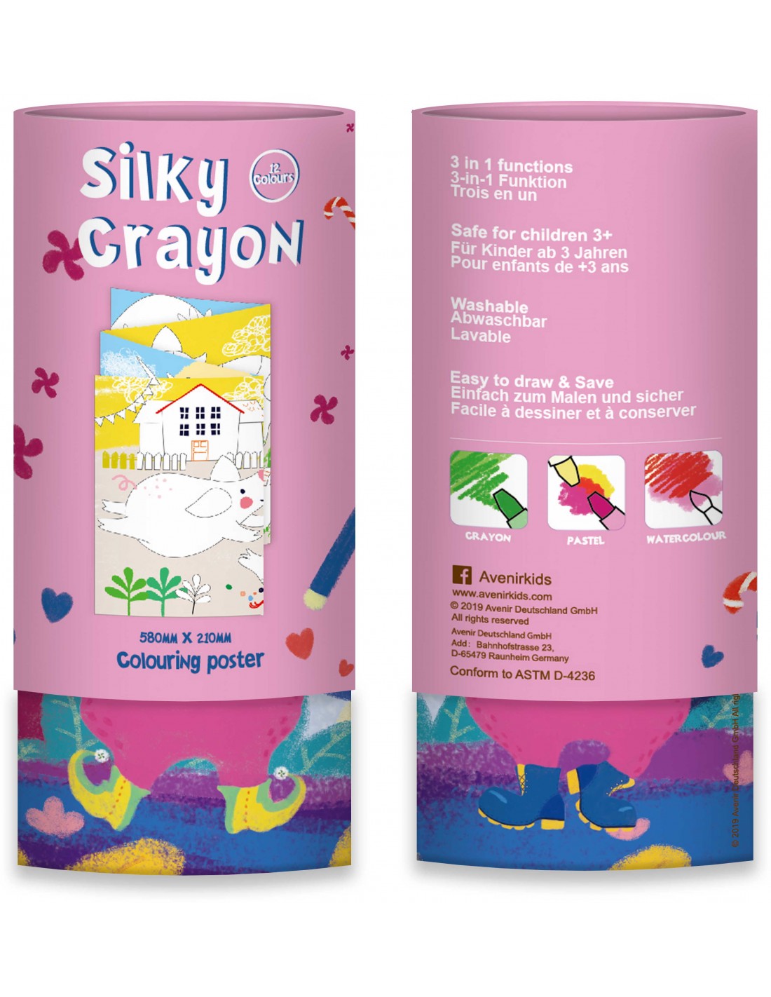 Avenir |  Silky Crayons Bunny