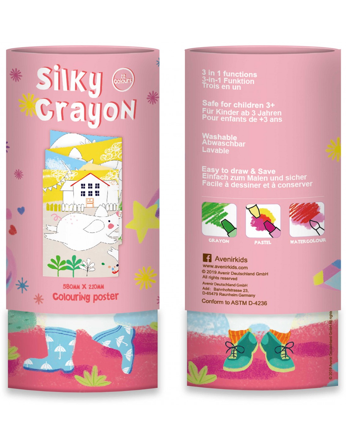 Avenir |  Silky Crayons Unicorns