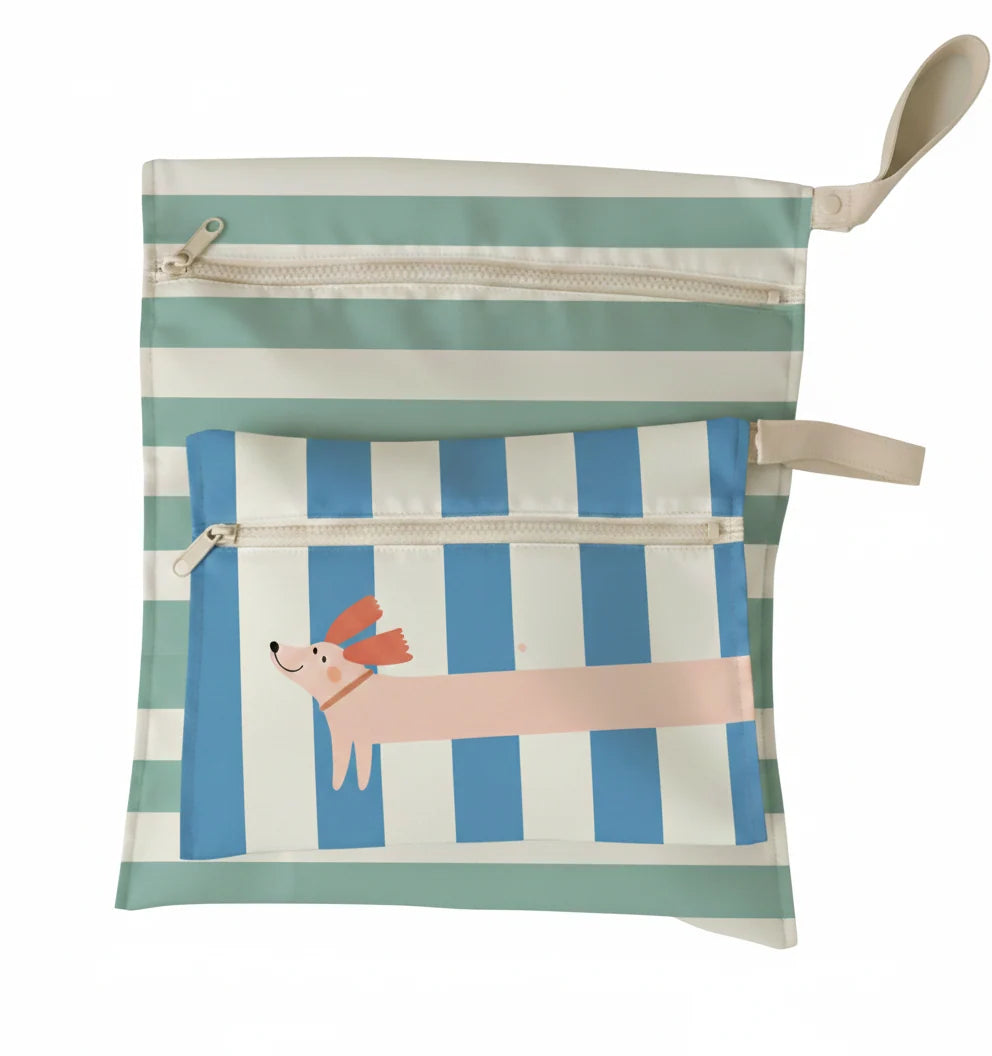 The Cotton Cloud | Waterproof Wet Bags Set of 2 Woof Gang