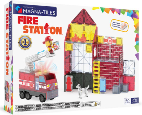 Magna-Tiles | Μαγνητικά Πλακίδια Fire Station 50 Set