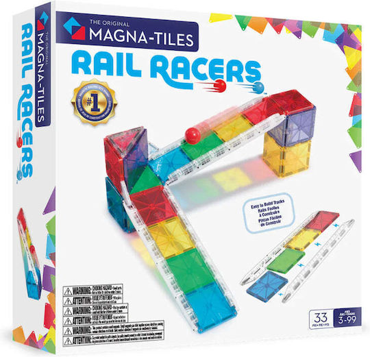 Magna-Tiles | Μαγνητικά Πλακίδια Rail Racers 33 Set