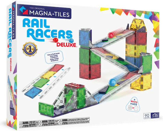 Magna-Tiles | Μαγνητικά Πλακίδια Rail Racers DLX 90 set