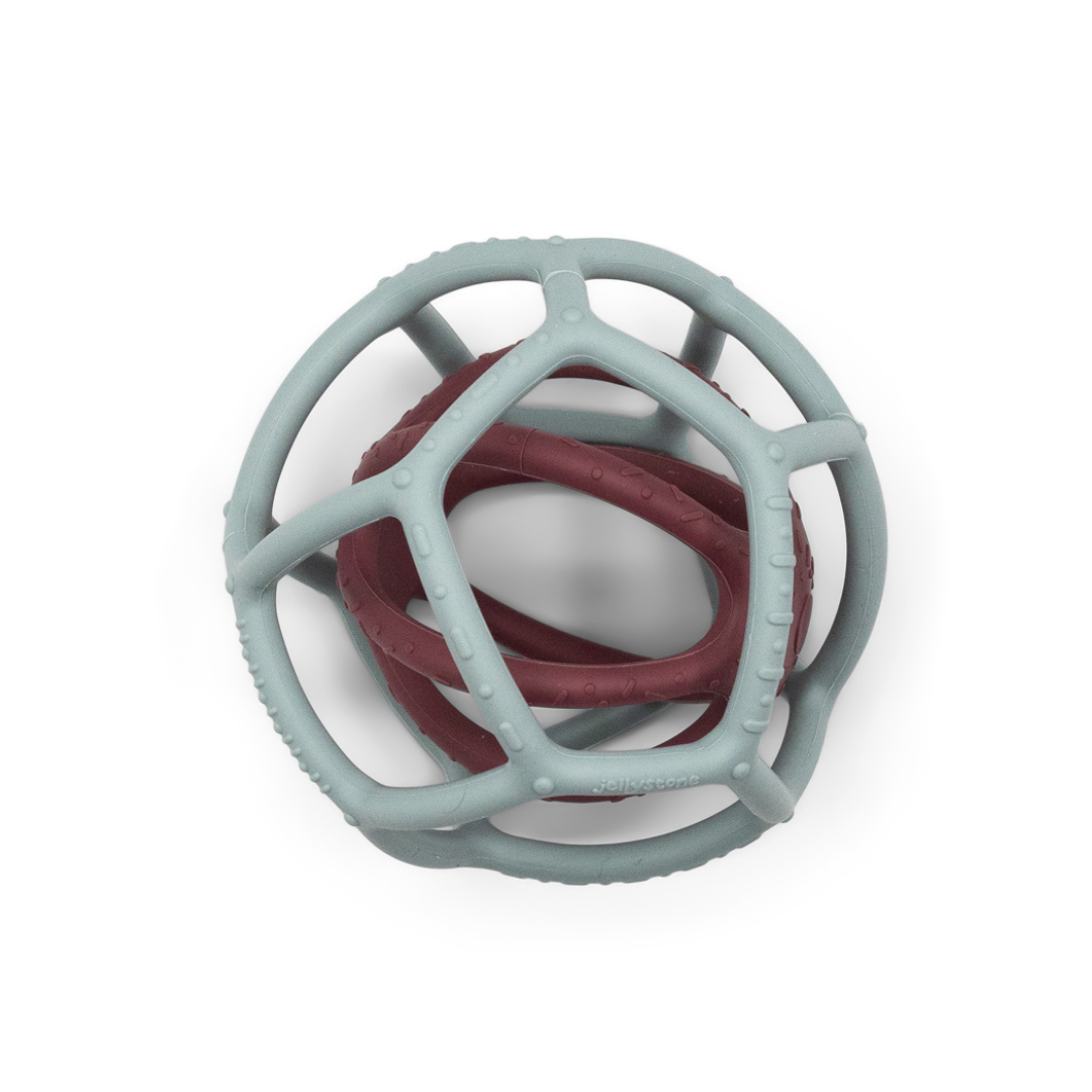 Jellystone Designs | Two In One Teething Ball Grey 