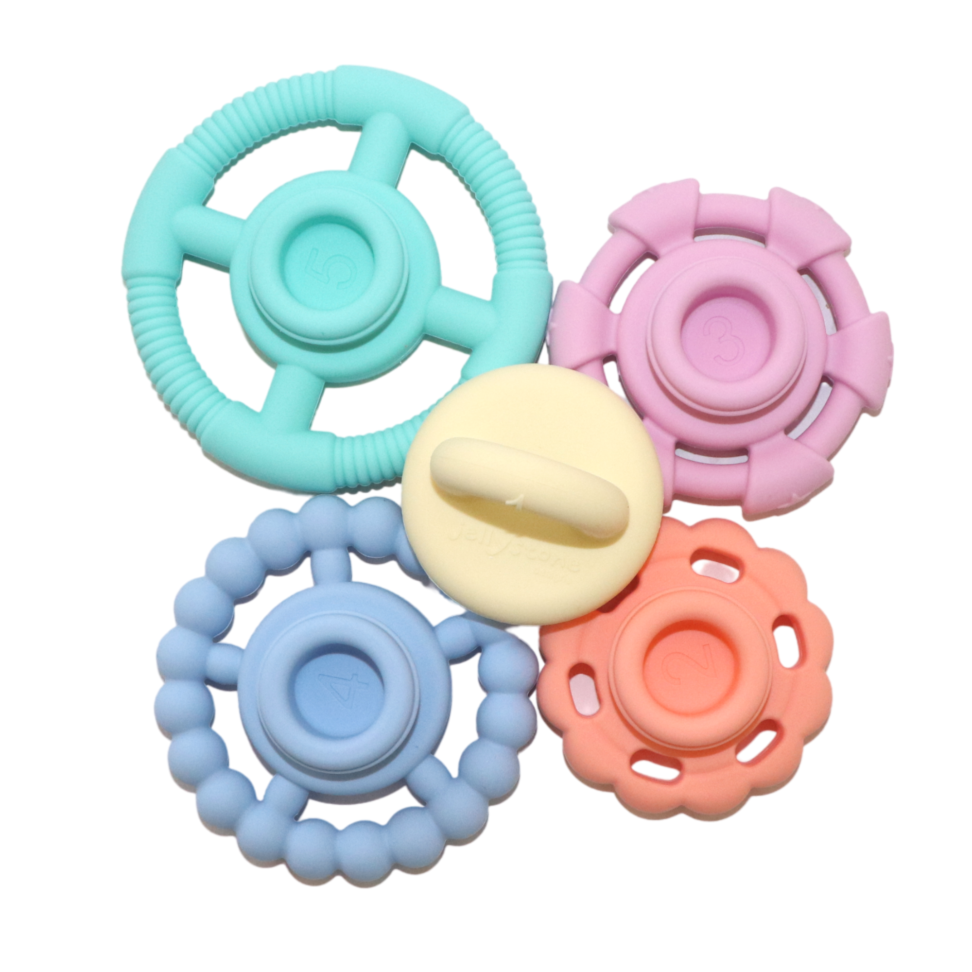 Jellystone Designs | Stacking Teething Toy Pastel