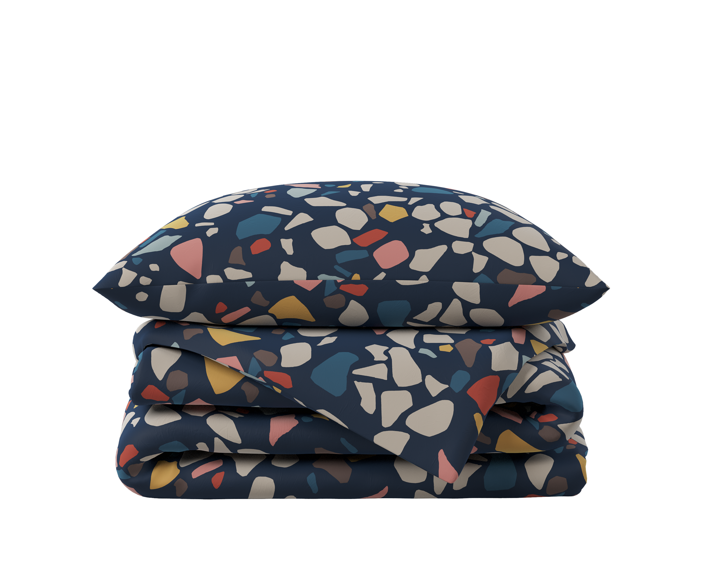 Hibboux | Terrazo Azure Duvet Cover Set