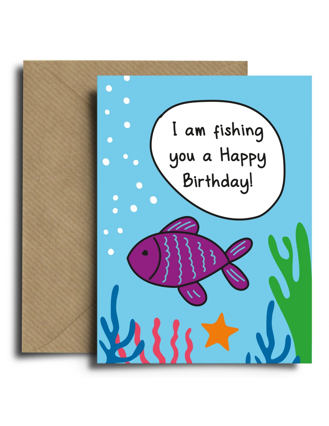 Speard The Magic | Birthday Greeting Card Fish