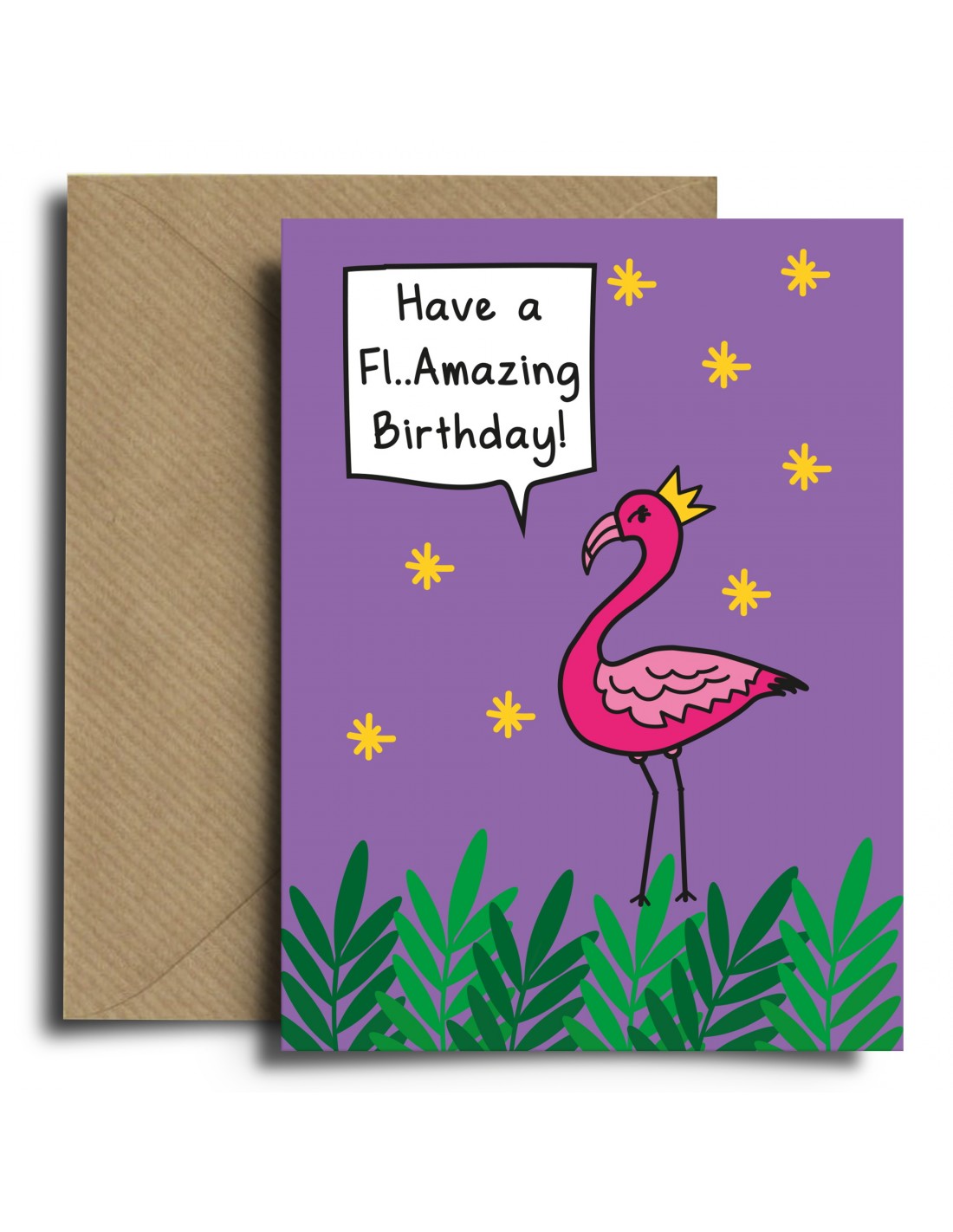 Speard The Magic | Flamingo Birthday Greeting Card