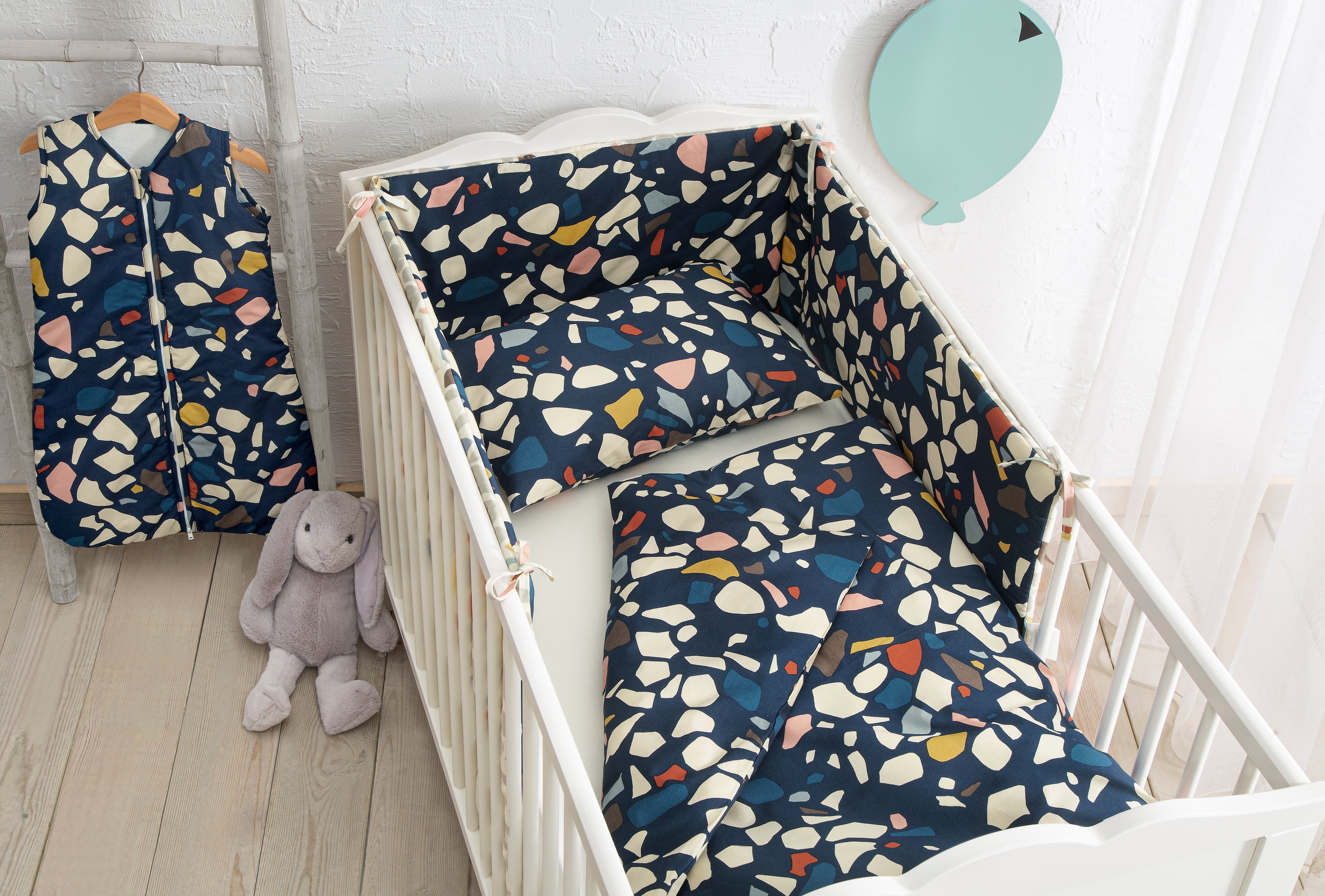 Hibboux | Crib/Cot Bumper Terrazzo  